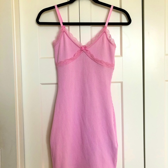 H&M Light Pink Ribbed Dress - Picture 3 of 3